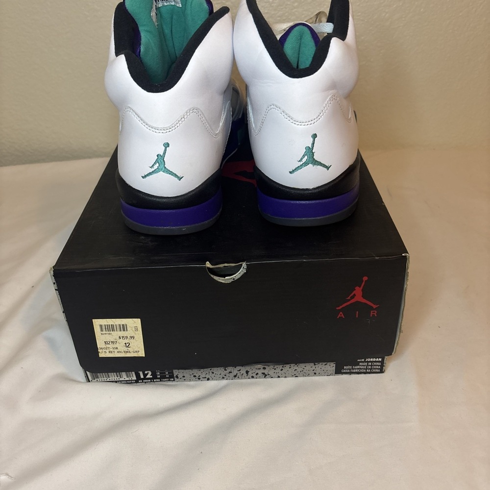 2013‎ Nike Air Jordan 5 Retro Grape 138027-108 Men's Size 12 - Picture 10 of 16